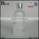 100ml Cosmetic Frosted Screen Printing Glass Bottle With Silver Aluminum Dropper for Essential Oil Perfume China Suppliers thumbnail-4