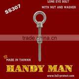307S Stainless Steel 316 Long Shoulder Eye Bolt thumbnail-1