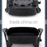 Mini Electric Non-stick Frying Pan Griddle Fan thumbnail-3