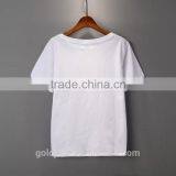 Ladies Fahion Clothing T Shirt Wholesale China V Neck Loose Fit Plain t Shirt for Women thumbnail-5