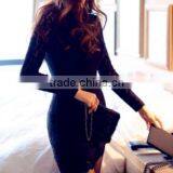 Latest Skirt Design Picture Embroidered Elegant Women Straight Skirt thumbnail-2