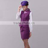 Vest Anf Skirt Set Airline Hostess Uniform thumbnail-5