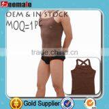 New Arrival 2014 Men Slim Stringer Vest 100% Cotton Square Collar SU15002 thumbnail-1