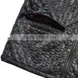 Chinese Style Black Men's Leather Jacket thumbnail-5