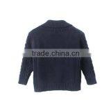 Boys Double-breasted Knitting Patterns Children Sweater thumbnail-2