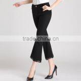 Zm40637b Wholesale Women Clothing Slimming Trousers Female Casual Lace Ninth Pants thumbnail-5
