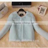 Winter Woman Fur Coat Girl Rabbit Fur Solid Brand Specials Short Jacket Rabbit Fur Coat thumbnail-4