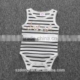 Wholesale Newborn Baby Clothes Summer 100% Cotton Breathable Baby Romper thumbnail-4