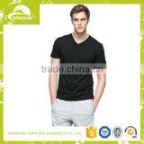 Wholesale Short Sleeve Cheap Plain 100 Polyester Custom Deep V Neck T Shirts For Men