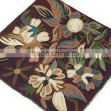 Chain Stitch Embroidery Cushion Luxury Floral Designer Toss Accent Sofa Pillow thumbnail-2