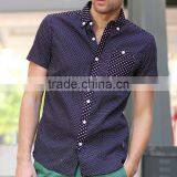 Newest Mens Slim Fit Short Sleeve Shirts thumbnail-1