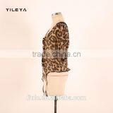 Fashion Butterfly Style Leopard Printed Casual Ladies Korean Chiffon Blouse 2015 thumbnail-2