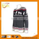 ISO9001/BSCI latest design women winter knitted partter sweater