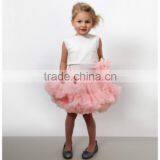 2016 Wholesale Boutique Spring Summer Fashion Casual Design Short Fluffy Chiffon Tutu Skirt for Baby Girls thumbnail-1