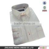 New Men's White Oxford Shirt With Red Stitches thumbnail-1