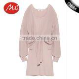 2018 OEM Custom-Made Womens Full Sleeve Sweater Dresses and Cardigan in One Set thumbnail-1