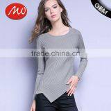 Womens Grey Cotton Knitted Pattern Long Sleeves Pullover Sweaters With Best Price thumbnail-1