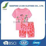 Deer Little Girls' Short Pajamas 100% Cotton Clothes 2-7 Years thumbnail-1