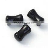 6mm Acrylic Ear Stretcher Expander Bobbin Black Ear Gauge Expanders thumbnail-3