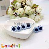 15mm Clear Blue Needle Felted Animal Toy Wire Back Felting Glass Doll Eyes thumbnail-5