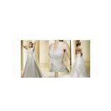 Elegant Beaded Stain Wedding Dress SGWD-2006 thumbnail-1