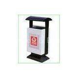 Customized Fire-proof, Mothproof Outdoor Park Garbage Cans With Stainless Steel Ashtray