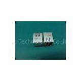 Single Port 1x1 Tab-Down 8 Pin Rj45 Connector Ethernet With LEDS