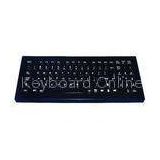 IP65 dynamic industrial pc keyboard with high quality durable black titanium