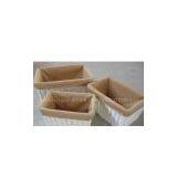 Willow Storage Basket,set of 3,with the Cloth Lining thumbnail-1