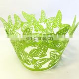 Hot Sale Laser Cut Butterfly cupcake wrappers birthday wedding party cake decoration gifts for guests