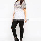 Dongguan City Print Tshirt Tops and Jeans Photo Plus Size Clothing for Fat Women thumbnail-2