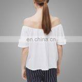 Summer New Style Shirts Sex Off-shoulder Women Shirt Super Soft Cotton T-shirt thumbnail-2