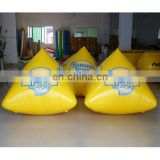 New Custom floating inflatable buoys with logo printing 4 sides for water lake or marine event promotion