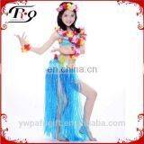 Blue Hawaiian Skirt Set