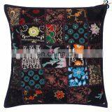 Wholesale Patch Work Indian Sofa Pillow Case Kantha 100% Cotton Chair Cushion Cover, Seat Cushion Covers Decor thumbnail-6