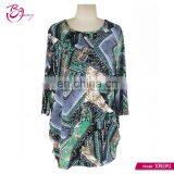 Summer Women Leaves Print Blouse Indian Fashion Ethnic Tops Designs