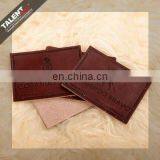 High Quality Customized Private Brand Name Logo Jeans Genuine Leather Patch in Garment thumbnail-4