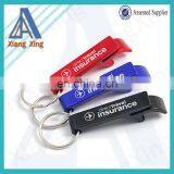 Customized stainless steel bottle opener keychain with logo