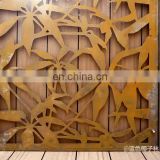 Corten steel laser cut decorative metal screen