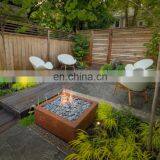 Custom Made Square Corten Steel Fire Pit thumbnail-6