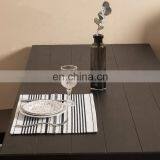 Wholesale Coffee Table Placemat Woven Striped Placemat Table Dish Mat for Dinning Table thumbnail-6