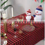 New Year Christmas Tablecloth Retro Plaid Cotton Linen Fabric Nordic Household Rectangular Banquet Table Cloth thumbnail-5