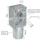 Mini 12V DC 60 RPM High Torque Gear Box Electric Motor With Gear Reductor thumbnail-4