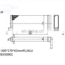 OEM 0028350901 A0028350901 High Quality Heater Core for MercedesBenz NG 1013 thumbnail-2