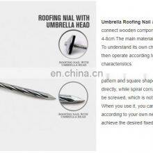 Galvanized Umbrella Head Roofing Nails With Smooth/Twist Shank by Low Price thumbnail-4