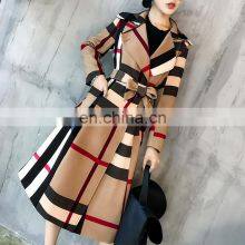 Custom BrandHot Selling In Stock Amazon Style Hot Sale High Quality New Color Matching Autumn Fashion Long Elegant Women Coat thumbnail-4