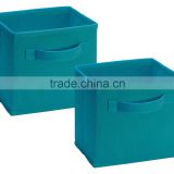 Non-woven Foldable Fabric Storage Bins/boxes 2-pack