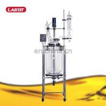 OEM Double Layer Economic Jacketed Glass Vessels Chemical Esterification Reactor