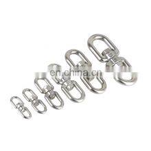 Wholesale KeyChain Hooks Stainless Steel Swivel Double End Eye Swivels Shackle Factory Rigging Hardware Chain Fittings thumbnail-2