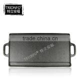 Black Non-stick Pre-seasoned Rectangular Cast Iron BBQ Plate thumbnail-3